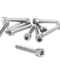 Vis CHC 6 Pans Creux M6 X 40 MM Chrome (Sachet de 10 Pieces) - XBIKE -