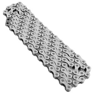 Alternative view of Chaine Velo 8V. Route-VTT Newton KMC X8 Argent-Gris 116 Maillons Compatible Shimano-SRAM avec Connecteur (en Boite)