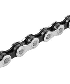 Chaine Velo VAE 8V. Newton KMC E8 Argent-Noir 126 Maillons Compatible Shimano-SRAM avec Connecteur (en Boite)