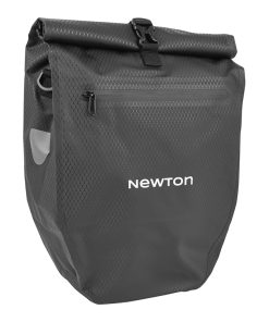Sacoche Arriere Velo Laterale Sac Bandouliere Newton Noir Droit-Gauche 21l Fixation Quick Lock pour Porte Bagage avec Systeme Antivol (53 X 29,5 X 13,5 CM)