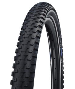 Pneu VTT - VAE 27.5 X 2.10 Schwalbe Marathon plus MTB Crampons Noir TR (54-584) Renfort Flanc Reflex Homologue VAE e50