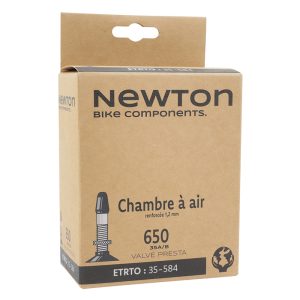 Chambre A Air Velo 650 X 35A-B Newton Valve Presta 40 MM - Epaisseur Renforcee 1.2mm