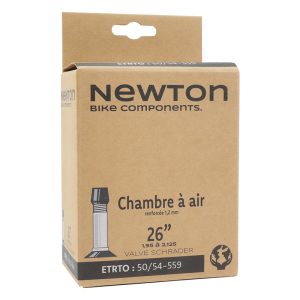 Chambre A Air Velo 26 X 1.95-2.125 Newton Valve Standard 48 MM - Epaisseur Renforcee 1.2mm