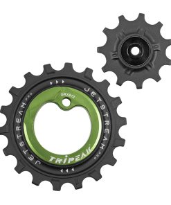 Galet Derailleur Aopw Tripeak 11-18 Dents Ceramique 11x1V. Shimano Grx RX812 - 817 Vert (Jeu de 2) (Garantie 4 Ans)