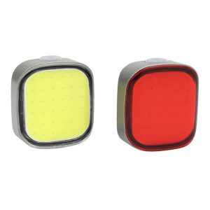 Eclairage Velo Usb Kit Newton Leds Noir (Livre avec Fixations) Grande Visibilite - Rechargeable Usb