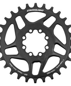 Plateau VTT Direct Mount 8 Trous pour SRAM Sx-Nx-Gx Stronglight Mono Alu Noir 28DTS - 12V. Narrow Wide (Deport 3mm)