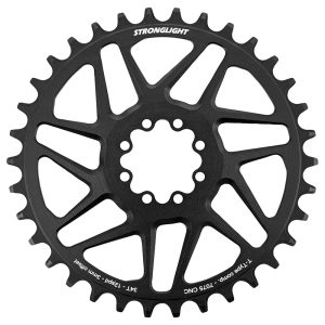 Plateau VTT Direct Mount 8 Trous pour SRAM Sx-Nx-Gx Stronglight Mono Alu Noir 34DTS - 12V. Narrow Wide (Deport 3mm)