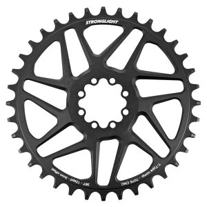 Plateau VTT Direct Mount 8 Trous pour SRAM Sx-Nx-Gx Stronglight Mono Alu Noir 36DTS - 12V. Narrow Wide (Deport 3mm)