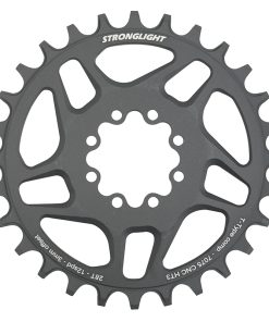 Plateau VTT Direct Mount 8 Trous pour SRAM X01-XX1 Stronglight Mono Alu HT3 Noir 28DTS - 12V. Narrow Wide (Deport 3mm)