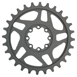 Alternative view of Plateau VTT Direct Mount 8 Trous pour SRAM X01-XX1 Stronglight Mono Alu HT3 Noir 28DTS - 12V. Narrow Wide (Deport 3mm)