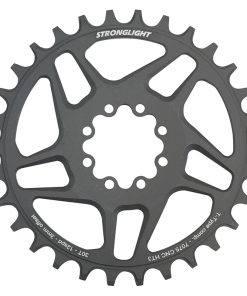 Plateau VTT Direct Mount 8 Trous pour SRAM X01-XX1 Stronglight Mono Alu HT3 Noir 30DTS - 12V. Narrow Wide (Deport 3mm)