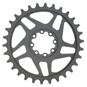 Alternative view of Plateau VTT Direct Mount 8 Trous pour SRAM X01-XX1 Stronglight Mono Alu HT3 Noir 30DTS - 12V. Narrow Wide (Deport 3mm)