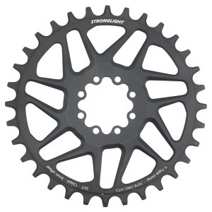 Plateau VTT Direct Mount 8 Trous pour SRAM X01-XX1 Stronglight Mono Alu HT3 Noir 32DTS - 12V. Narrow Wide (Deport 3mm)