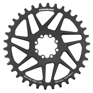 Plateau VTT Direct Mount 8 Trous pour SRAM Sx-Nx-Gx Stronglight Mono Alu Noir 34DTS - 12V. Narrow Wide