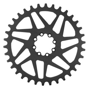 Alternative view of Plateau VTT Direct Mount 8 Trous pour SRAM Sx-Nx-Gx Stronglight Mono Alu Noir 34DTS - 12V. Narrow Wide