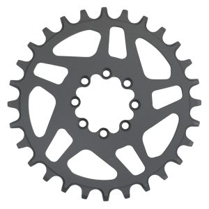 Alternative view of Plateau VTT Direct Mount 8 Trous pour SRAM X01-XX1 Stronglight Mono Alu HT3 Noir 28DTS - 12V. Narrow Wide