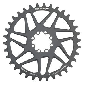 Plateau VTT Direct Mount 8 Trous pour SRAM X01-XX1 Stronglight Mono Alu HT3 Noir 34DTS - 12V. Narrow Wide