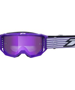 Masque-Lunettes Cross Progrip 3300 Fl Vision Go Multilayered Violet Ecran Miroir Violet Anti-Rayures-Anti U.v.-Anti-Buee (Homologue Ce-en-N° Ac-96025 Rev.2)