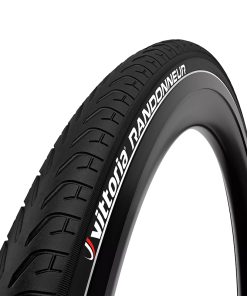 Pneu VTC Urbain 700 X 38 Vittoria Randonneur Noir TR (40-622) Flanc Reflex (Montage Atelier)