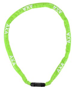Antivol Velo Chaine A Combinaison Axa Rigid Code Diam 3.5 MM L1.20M Vert - Securite Niveau 3-15