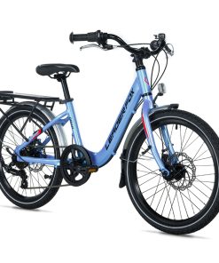 Velo Musculaire VTT 20 Leader Fox Gamp 2026 Fille Bleu Ciel 6V (Taille Enfant 120 À 135 CM)