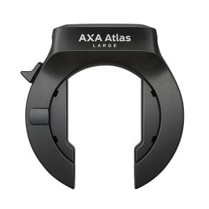 Alternative view of Antivol Velo Fer A Cheval Axa Atlas Large Noir avec Chaine Plug Diam 5.5 MM 1.30m (Cle Retractable) - Securite Niveau 14 - Livre avec Sacoche de Selle