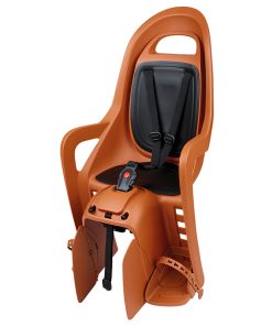 Porte Bebe-Siege Enfant Arriere Polisport A Fixer sur Porte Bagage Fixation Etau Groovy maxi MIK HD Marron Coussin Noir (9 A 22kgs) Homologue en 14344 Compatible Systeme " MIK HD " Uniquement