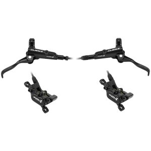 Frein A Disque VTT Hydraulique Clarks M4 Avant-Arriere Post Mount Noir Durite 1000mm-1700mm Systeme 4 Pistons pour Disque 180mm (sans Disque) (Montage Atelier)