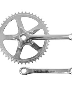 Pedalier City XBIKE Acier Chrome A Clavette 165mm Plateau 46D. Chaine 3.30