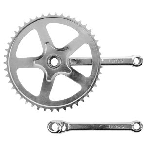 Alternative view of Pedalier City XBIKE Acier Chrome A Clavette 165mm Plateau 46D. Chaine 3.30