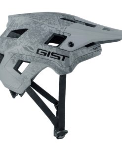 Casque Velo Adulte Gist VTT Scrub Gris In-Mold Taille 56-62 Reglage Molette Fermeture Boucle Magnetique