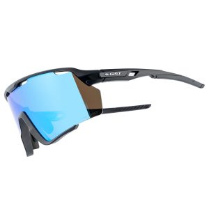 Lunettes Velo Adulte Gist Nova Monture Noir Verre Bleu Polycarbonate (Protection 100% contre UVA