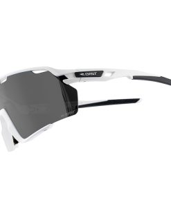 Lunettes Velo Adulte Gist Nova Monture Blanc Verre Fume Polycarbonate (Protection 100% contre UVA, UVB, Uvc et Lumiere Bleue) Compatible Clip Verres Correcteurs Ref 225388