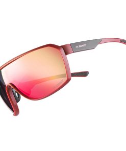 Lunettes Velo Adulte Gist Range Monture Rouge Mat - Protection 100% UV - UVA - UVB - (Verre Cat 3)