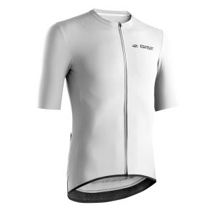 Maillot Gist Homme Supremo Manches Courtes Zip Total Blanc XL - 5343