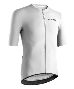 Maillot Gist Homme Supremo Manches Courtes Zip Total Blanc XXL - 5343