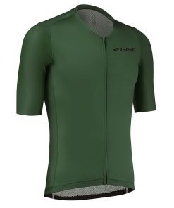 Maillot Gist Homme Podium Manches Courtes Zip Total Vert XXL - 5359