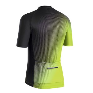Alternative view of Maillot Gist Homme Flow Manches Courtes Zip Total Jaune Fluo XXXL - 5349