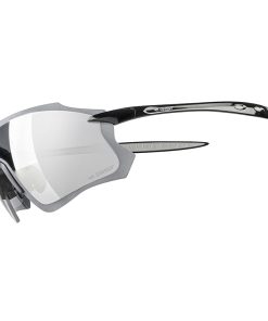 Lunettes Velo Adulte Gist Pack Monture Noir Verres Solaires Miroir Noir - Protection 100% UV - UVA - UVB) Ultra Legere (Verre Cat 3)