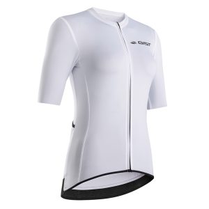 Maillot Gist Lady - Femme Manches Courtes Supremo Zip Total Blanc S - 5371