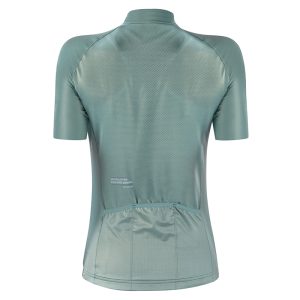 Alternative view of Maillot Gist Lady - Femme Manches Courtes Kin Zip Total Vert Sauge XS - 5372