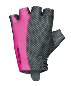 Gants Velo Court Gist Lady - Femme Linea Ete Rose - Noir L (Paire sur Carte) sans Velcro - 5524