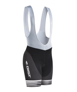 Cuissard Court Gist Enfant-Junior avec Bretelles Fond Gel Noir Bords Noir - Blanc A Rayures 8-10 Ans - 8111