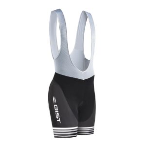 Cuissard Court Gist Enfant-Junior avec Bretelles Fond Gel Noir Bords Noir - Blanc A Rayures 10-12 Ans - 8111