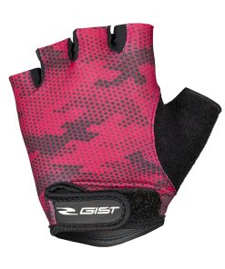 Gants Velo Enfant Kid Court Gist Rose-Noir XS (Paire sur Carte) avec Velcro - 8158