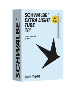 Chambre A Air Velo 700 X 23-28 Schwalbe Valve Presta Obus Demontable Tout Alu 80mm (SV15-EL)