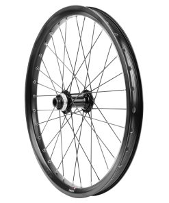 Roue VTC - Cargo - VAE - E-Bike - Longtail Centerlock Axe Traversant 406 X 27 - 20" Kargo XL Moyeu Shimano TC500 Avant Noir (Renforce) Jante 27C 32 Rayons Renforces Acier - Poids Max 250 kg-
