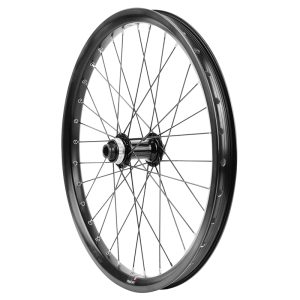Roue VTC - Cargo - VAE - E-Bike - Longtail Centerlock Axe Traversant 406 X 27 - 20" Kargo XL Moyeu Shimano TC500 Avant Noir (Renforce) Jante 27C 32 Rayons Renforces Acier - Poids Max 250 kg-