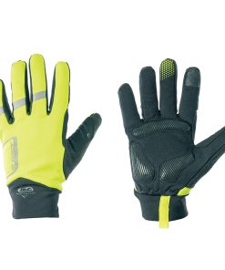 Gants Velo Hiver Long Gist Way Touch Membrane Anti Pluie et Impermeable Jaune Fluo S (Paire sur Carte) Compatible Ecran Tactile - 5494