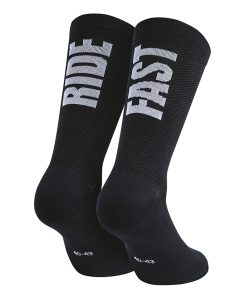 Chaussettes - Socquettes Ete Gist Ride Fast Noir 36-39 Antibacterien - Hauteur 22cm (Paire) - 5875